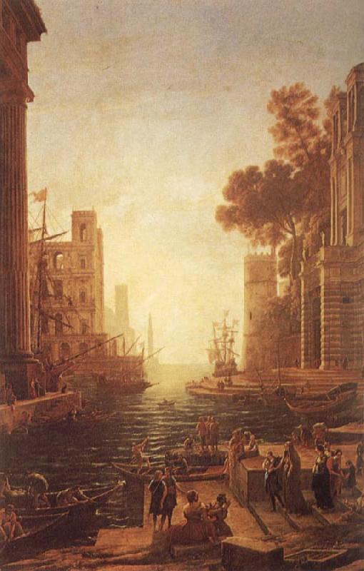 Claude Lorrain Embarkation of St Paula Romana at Ostia France oil painting art